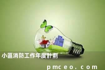 小區消防工作年度計劃