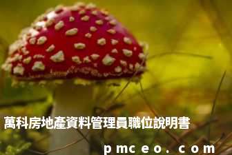 萬科房地產資料管理員職位說明書